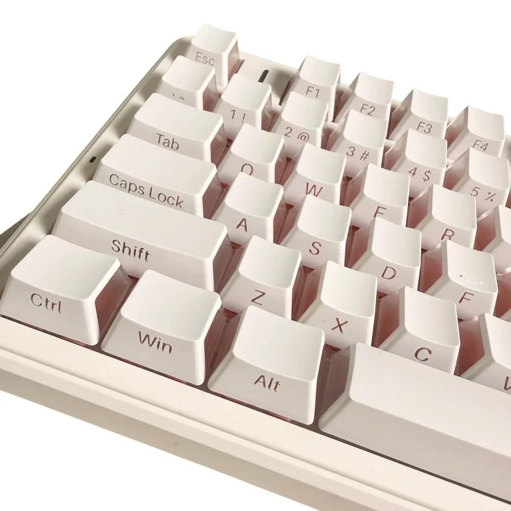 F99Pro Pink Mechanical Gaming Keyboard  Backlit Aesthetic Volume Knob Gamer Girl
